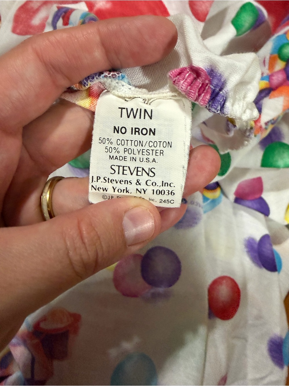 Vintage 1987 Lisa Frank Gumball Pattern Twin Sheet Set - Great Vtg Condition! - Picture 7 of 11